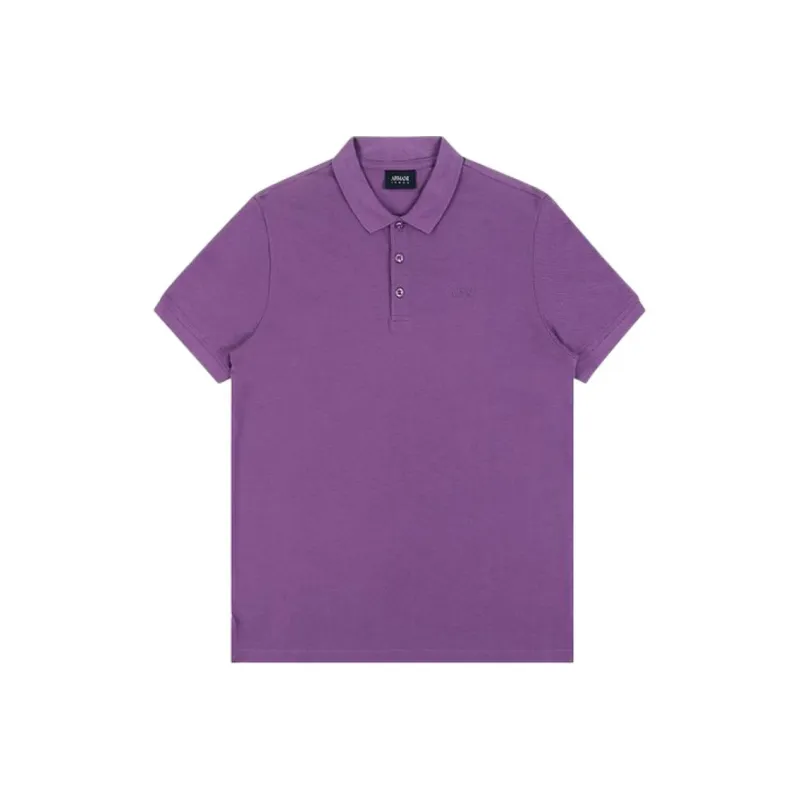 ARMANI JEANS Polo Shirts Men Purple-0