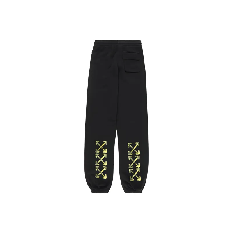 OFF WHITE FW19 Knitted Sports Pants Men's Black-1