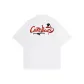 White with Red and Black Print