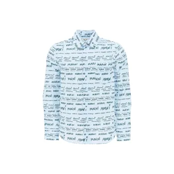 MARNI Allover Logo Printed Buttoned Shirt