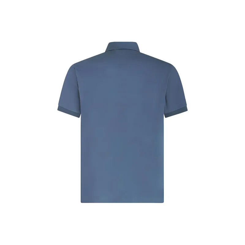 ETRO Logo Embroidered Short Sleeved Polo Shirt-1
