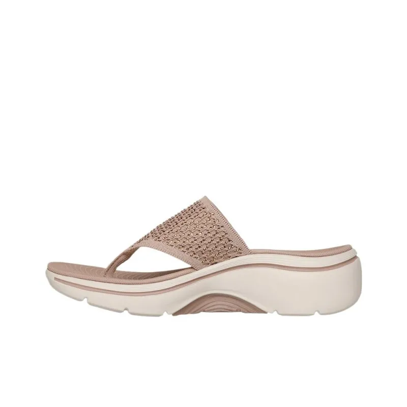 Martha Stewart x Skechers GO Walk Arch Fit 2.0 Quiet Flip Flops Women's Gray-2