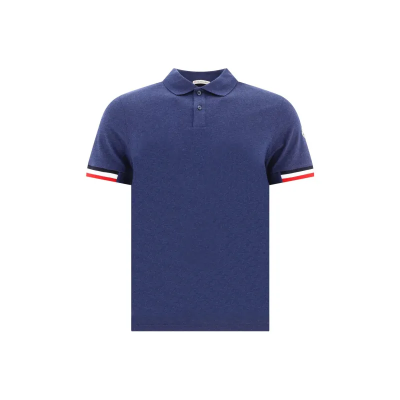 Moncler Polo Shirt Men's Dark Blue-0