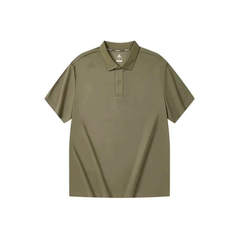 PEAK Polo Shirt Men's Olive Green-0
