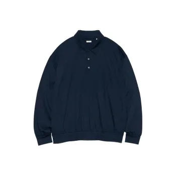 Nanamica SS25 Polo Shirt Men's Marine Blue