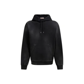MARNI Mended Dyed Jersey Hoodie