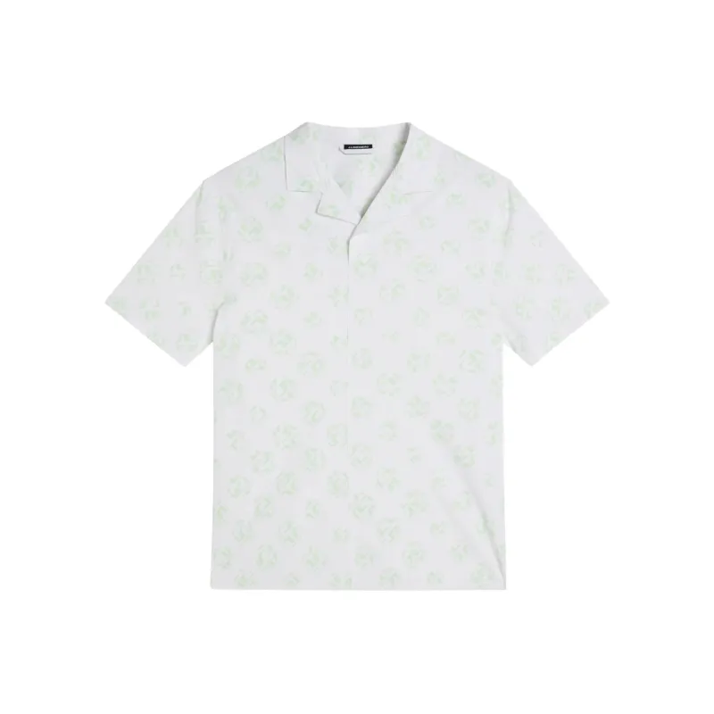 J.Lindeberg Resort Reg Fit Shirt Print Shirt Men's White-0