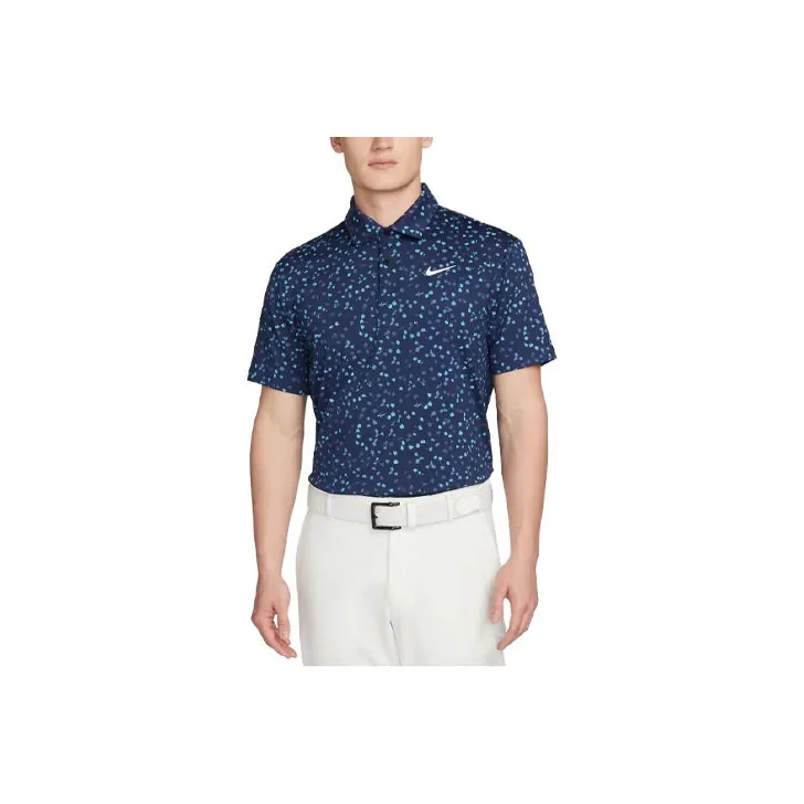 Nike Polo Shirts Men Marine Blue-0