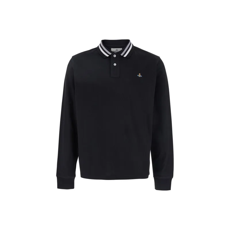 Vivienne Westwood Logo Embroidered Polo Shirt-0
