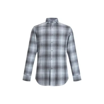 LANBAO Shirts Men Medium Gray