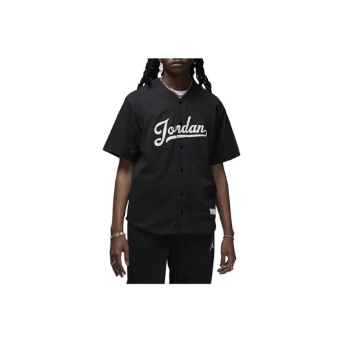 Nike SS24 Jordan Flight MVP Men's Baseball Top Shirt Unisex Black/White