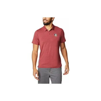 Columbia Polo Shirts Men Maroon
