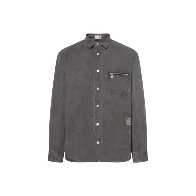 DIOR Shirts Men Gray-0