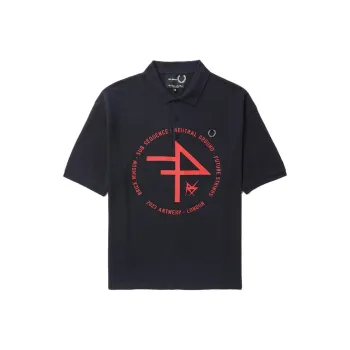 RAF SIMONS Logo patch Polo Shirt