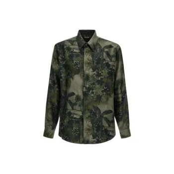 Roberto Cavalli SS24 Shirt Men's Green