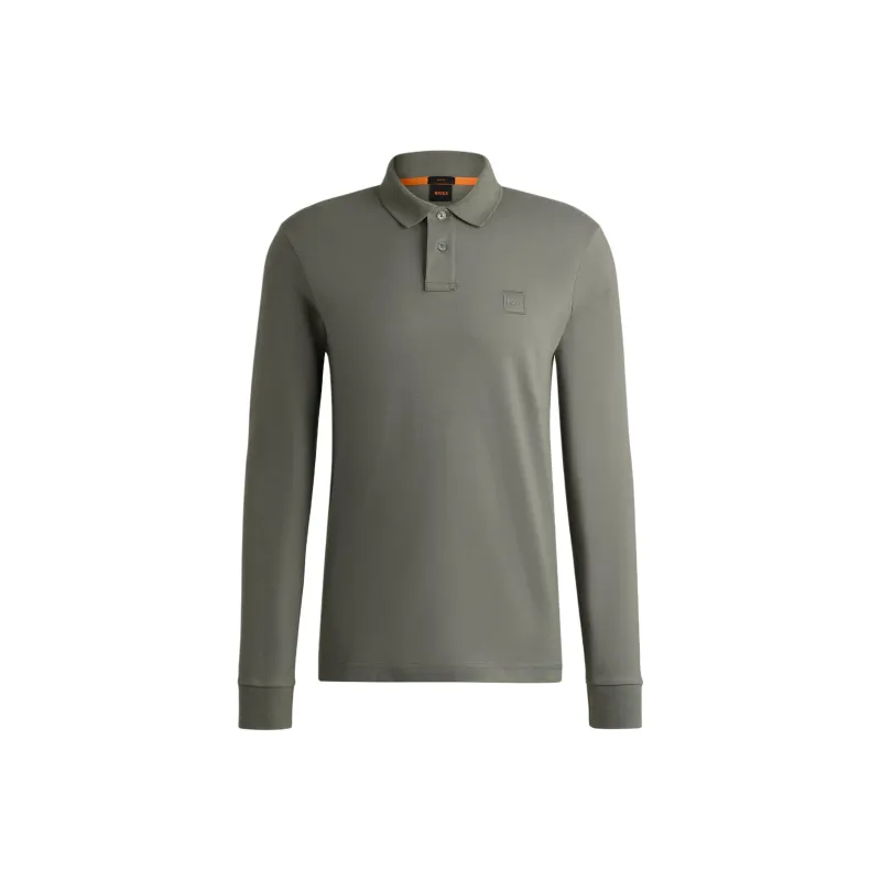 HUGO BOSS FW24 Polo Shirt Men's Gray Green-0