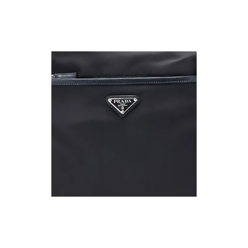 PRADA Nylon Fabric Messenger Bag Shoulder Bag Crossbody Bag Men's Black-3