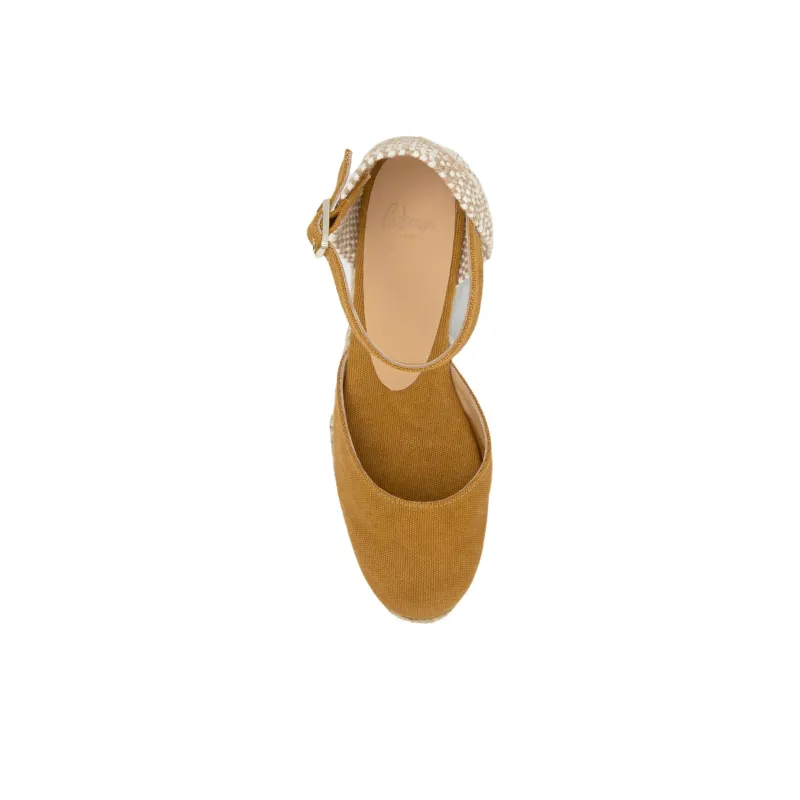 Castañer Carol Wedge Heel High Heels 5cm Women's Brown-3