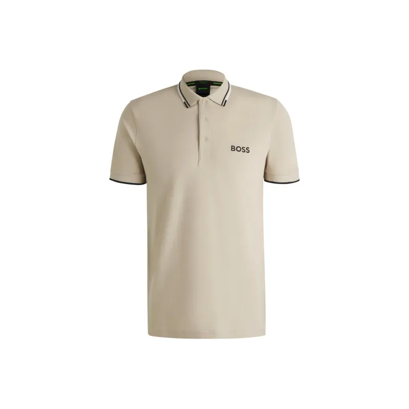 HUGO BOSS Polo Shirt Men's Light Beige-0