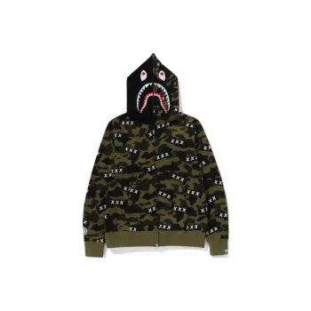 A BATHING APE X God Selection Xxx Shark Full Zip Hoodie