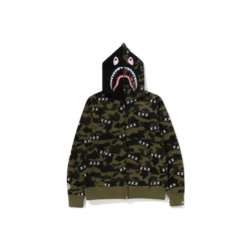 A BATHING APE X God Selection Xxx Shark Full Zip Hoodie