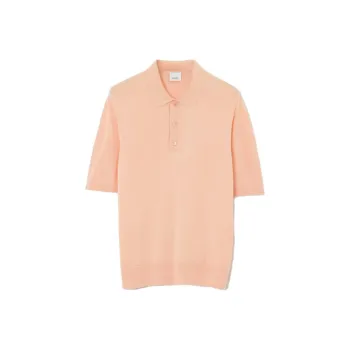 Burberry SS23 Polo Shirt Men's Peach Pink