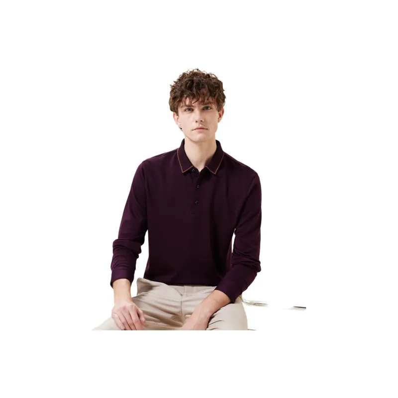 Red bean Polo Shirts Men-12