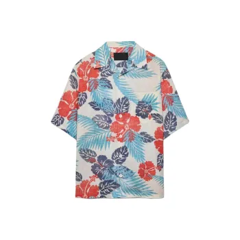 PRADA Graphic Printed Short Sleeved Shirt