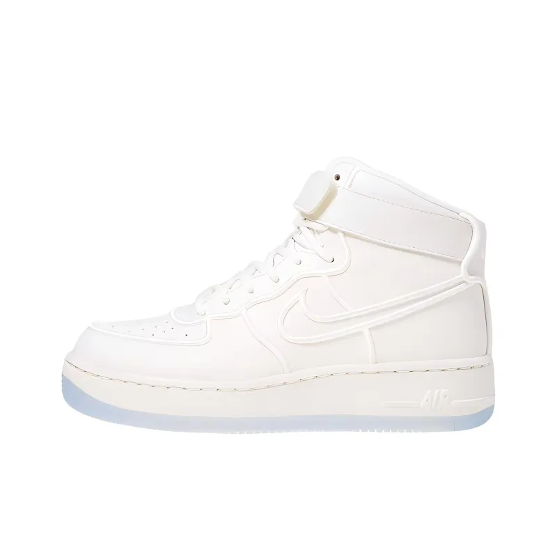 Nike Air Force 1 Cushioning, Wear Resistant High Top Vintage Basketball Shoes Unisex White-0