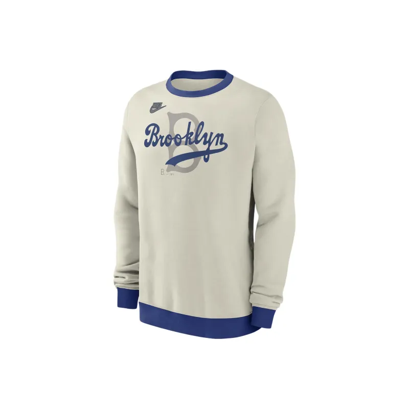 Nike x MLB Brooklyn Dodgers Cooperstown Sweatshirt Men's Cream-0