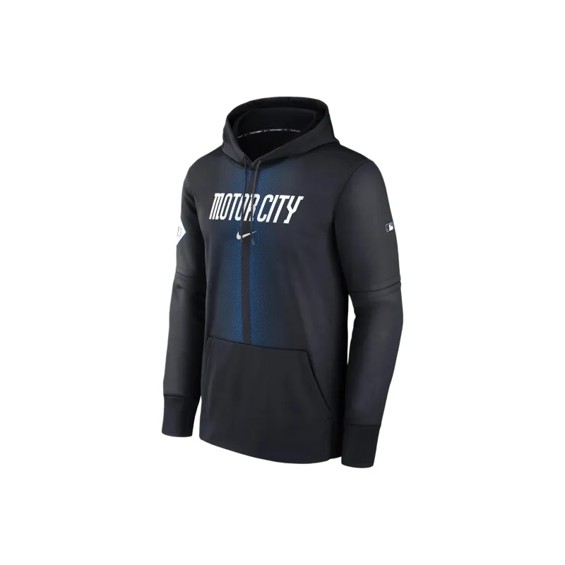 Nike Detroit Tigers City Connect Practice Men's Nike Therma Mlb Pullover Hoodie-0