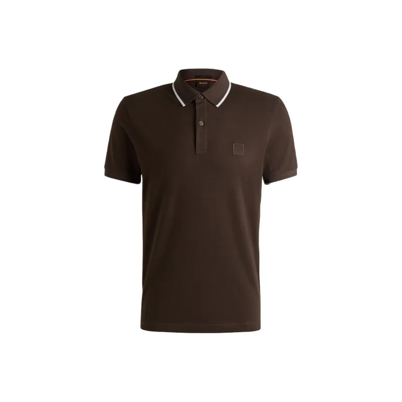 HUGO BOSS Polo Shirt Men's Dark Brown-0