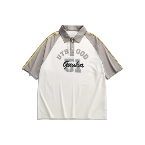 Guuka Polo Shirts Men Beige Yellow