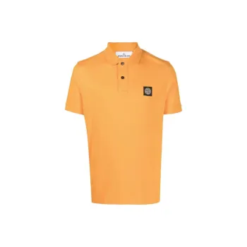 STONE ISLAND Polo Shirts Men Honey Citrus Orange