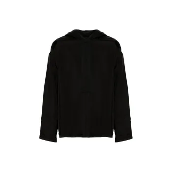 JIL SANDER Logo Embroidered Reversible Drawstring Hoodie