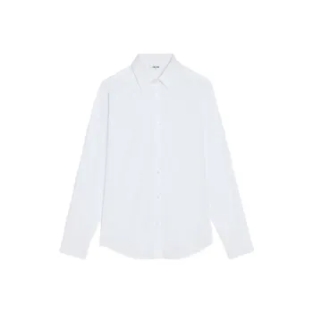 CELINE Drugstore Collar And Edge Stitching In Cotton Poplin Loose Shirt