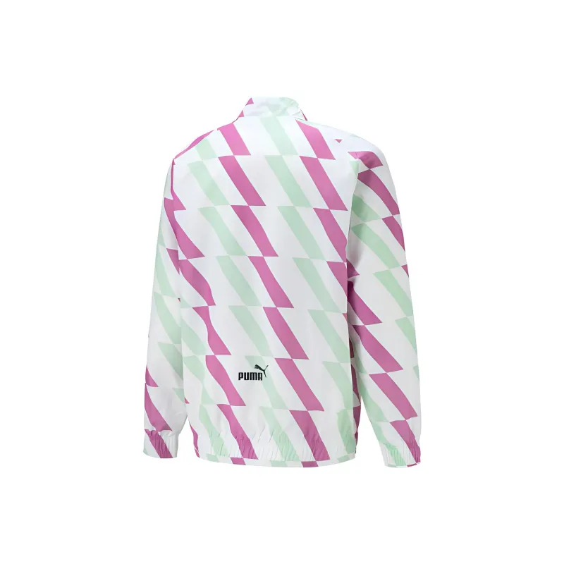 PUMA Manchester City Jackets Men White Verdant Green Fuchsia-1