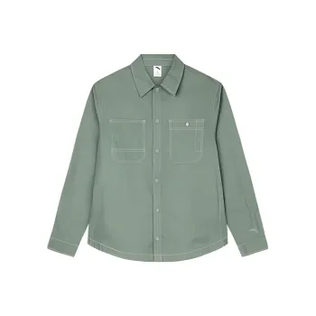 CHAOJIANTA Shirt Men's Tea Foam Green