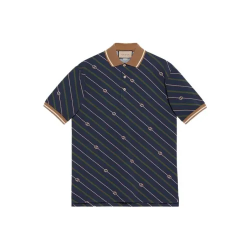 GUCCI SS23 Polo Shirt Men's Blue