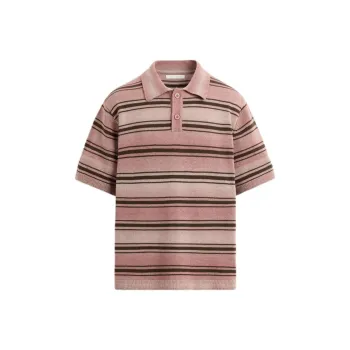 ZARA Polo Shirt Men's Raspberry