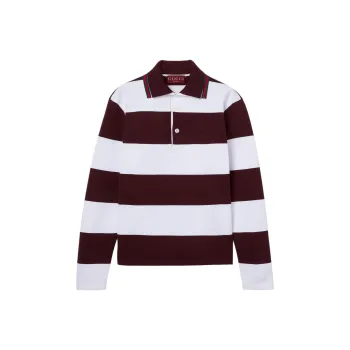GUCCI SS25 Polo Shirt Men's Burgundy