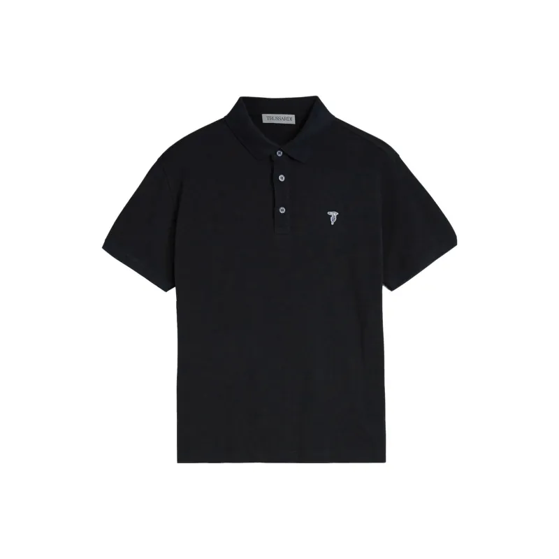 TRUSSARDI Polo Shirts Men Black-0