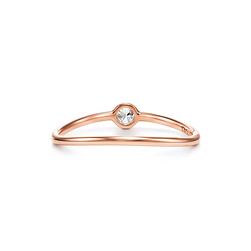 TIFFANY & CO. 18K Rose Gold, Diamond Rings Women's Rose Gold-2