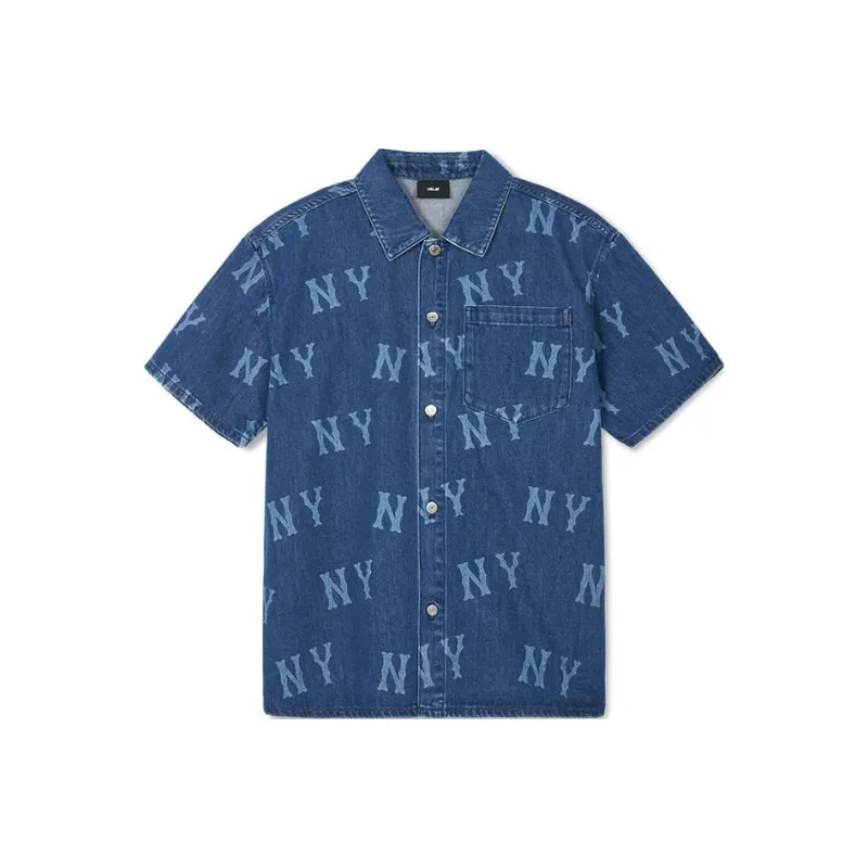 MLB New York Yankees Shirt Unisex Indigo-0