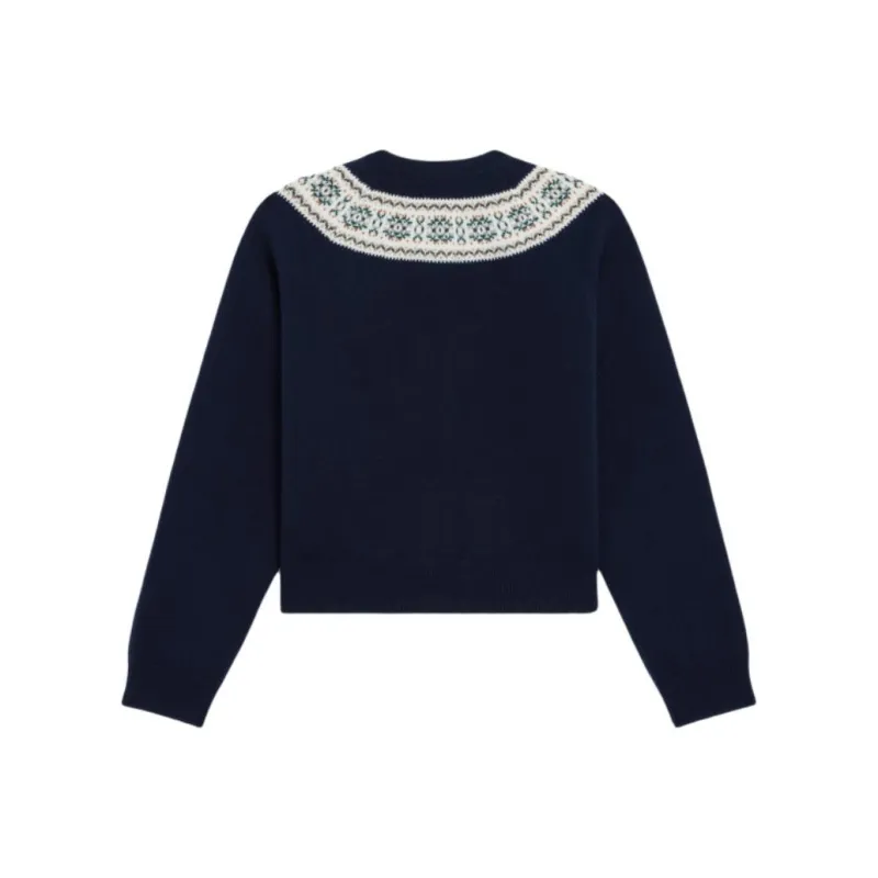 CELINE SS25 Cashmere Sweater Women's Dark Blue-1