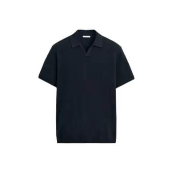 ZARA Polo Shirts Men Sea Blue