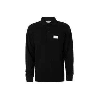 Calvin Klein Logo patch Long sleeve Polo Top