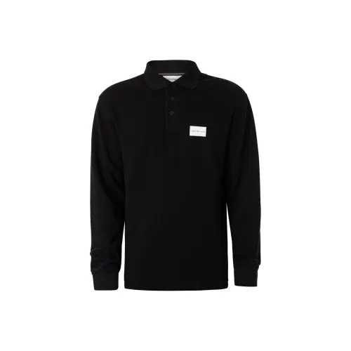 Calvin Klein Logo logo-underband Long sleeve Polo Top