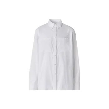 Burberry Ekd Print Oxford Oversized Shirt