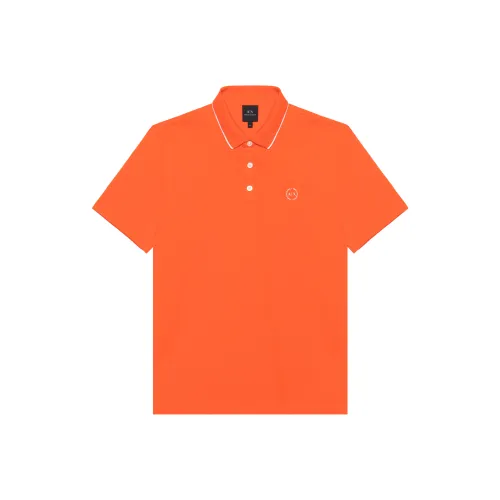 ARMANI EXCHANGE Polo Shirts Men Orange